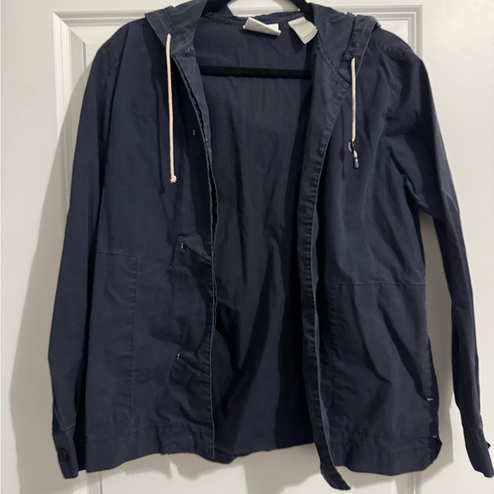 Size Medum navy button up jacket